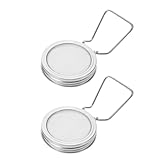 VERDANVERSE 2 Stück 2 Stück Edelstahl Sprossendeckel für 86mm Weithals Einmachgläser Präzises Keimsieb Abnehmbar Hygienisch für Bohnen und Alfalfa Sprossen