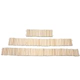 Hamsterbrücke, 3PCS Hamster Holzbrücke Bendy Kletterleiter, Hamsterzaun, DIY Hamster Käfigdekoration Haustier Hamster Leiterbrücke für Hamster Chinchilla kleine Tiere