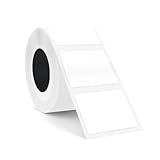 SUPVAN KATASYMBOL T50M Pro Etikettenband Papier, Wasserfeste Etikettenfür Heim, Schule, Büro, 40 mm x 30 mm, 250 Etiketten/Rolle(Weiß)