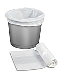 Kleine Müllbeutel, 10 l, 100 Stück, 10 l, Tret-Mülleimer, Müllbeutel für Badezimmer, Küche, geruchlos, weiß, Müllbeutel