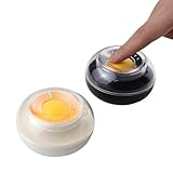 Fingerpads aus Kunststoff, rund, Finger-Schwamm, benetztes Werkzeug, Fingerpads, Befeuchter, Umschlagbefeuchter für Kassierer, Zählen, Bargeld (weiß + schwarz), 2 Stück