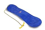 JAMARA 460390 - Snow Play Snowboard 72cm - aerodynamische Bauweise, Ziehschnur mit Griff, extra glatte Rutschfläche auf der Unterseite mit Gleitkufen, Anti Rutsch Oberfläche auf der Oberseite, blau