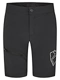 Ziener Kinder Natsu X-Function Fahrrad-Shorts mit Innenhose - Mountainbike/Outdoor/Freizeit - atmungsaktiv,schnelltrocknend,gepolstert, Black, 164