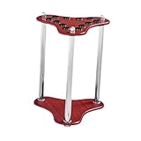 perfk Pool Cue Rack Billard Cue Rack Nonslip Professionell professioneller Holzpool -Stockhalter Pool Cue Accessoires für Club, Party -Spielzimmerbar