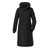 Killtec Damen Kow 62 Wmn Qltd Ct Wintermantel Mantel in Daunenoptik mit Kapuze, Schwarz, 42 EU