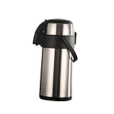 Ciieeo Druck-typ Thermoskanne Edelstahl Isolierkanne Großer Fassungsvermögen Heißkalt Geeignet Für Büro Zuhause Und Unterwegs Bpa-frei Life-grade Pp Sicheres Ein-knopf-pump-system