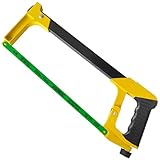 Viganoc 30.5 cm Hochspannungs-Bügelsägenrahmen mit 24 TPI Bi-Metall HSS Klinge, Handsäge Geeignet für Metall, Holz, PVC, Tischlerei