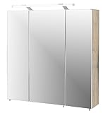 Schildmeyer Spiegelschrank 133075 Trient, 70.0 x 16.0 x 75.0 cm, wildeiche Dekor