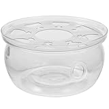 Sewroro Glas Teekannenwärmer mit Heizsockel Teewärmer für Zuhause und Büro Teekanne Wärmer Zubehör für Warmen Tee Langlebig und Sicher