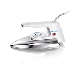 SEVERIN Bügeleisen, Alu-Feinschliffsohle, Trockenbügeleisen, nur 600g schwer, Weiß, 1200 W, BA 3211