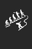 SNOWBOARD: Notizbuch Snowboard Notebook Snowboarder Journal 6x9 karo kariert squared