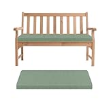 Generisch Bankauflage, Abnehmbarem Sitzkissen Banks, rutschfeste Gartenbank Auflage, Waschbar Sitzauflage Banks für Innen Outdoor Fensterbank Couch ban k Eckbank Auflagen,Grün,120x40x5cm