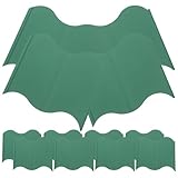 GARIOUANS 20 Stück Teiliges Gartenzaun Langlebigem PP Kunststoff und Verschleißfest Einfache Montage ohne Werkzeug Dekorative Beeteinfassung für Blumenbeete und Vorgarten im Außenbereich