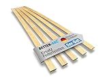 Betten-ABC Ersatz Federholzleisten aus Schichtholz im 5er Set passend für viele gängige Lattenroste (Länge: Für 140 cm (1380 mm); Breite/Farbe: 34 mm/Natur)