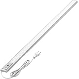 Oktaplex Riva Unterbauleuchte LED 90cm dimmbar warmweiß 730lm flach Küchenbeleuchtung mit Sensor Unterschrankleuchte 10W silber