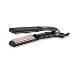 BaByliss The Crimper Kreppeisen mit 10 Temperaturstufen bis 210°C und Abschaltautomatik In rosa Schwarz 2165CE