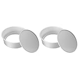 HARFINGTON Runde Kuchenform mit abnehmbarem losem Boden, 22,9 cm, kleine Käsekuchenform, eloxiertes Aluminium, Antihaft-Backform für Hochzeit, Geburtstag, Party, Event, 2 Stück