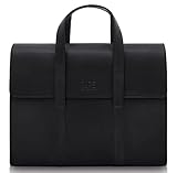 PURE Leather Studio Aktentasche LESATH - Laptoptasche Leder für Laptops bis 15,6 Zoll I Umhängetasche für Herren I Handgearbeitete Ledertasche