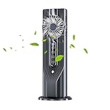 Générique Leiser Ventilator für Schlafzimmer – Büro, leiser Ventilator, 6 Geschwindigkeitsstufen, mit Wassertank, 100 ml, zur Erfrischung durch Zerstäuber, Verwendung im Innenbereich