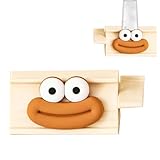 Zahnpasta-Presse – Manuelle Tubenpresse für Badezimmer, Edelstahl-Roller mit handlichem Griff, effizienter Zahnpastaspender und Cremepresse für Zuhause oder Reisen, 9 x 3,5 x 3,4 cm