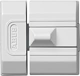 ABUS Schieberiegel SR30 - schlüsselloses Zusatzschloss für Türen & Fenster - geeignet für nach links und nach rechts öffnende Elemente - kompakte Bauweise für enge Einbauorte - weiß