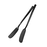 CONGARTENO 2St Butterschneider Vorspeisenverteiler Spachtel Schaber Creme Buttermesser ausstechplatte brotschneidemaschine rasiermaschine Klinge aus rostfreiem Stahl Mehrzweckschneider Black