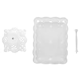Generisch 1stk Tortenständer Düse -träger Cake-pop-ständer Kuchen -ständer -Boxen Abgestufter Dessertständer Ausstellungsstand Kuchendeckel Drehscheibe Weiß Pp