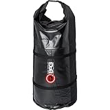 QBAG Gepäckrolle Wasserdicht - Nylon - 50L Stauraum schwarz