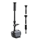 Springbrunnen-Set - Springbrunnenpumpe für den Außenbereich | Springbrunnenpumpe für Teich mit einstellbarem Durchfluss Wasserpumpe für Gartenteich und Filter-Set, Springbrunnenpumpe für Teich