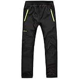 Höhenhorn Tiegun Kinder Softshellhose Schwarz/Grün Gr. 164