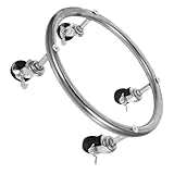 Anneome Beweglicher Gasflaschenhalter aus Edelstahl mit Bremsrädern Stabiler Propan zylinderwagen für Sichere Lagerung und Einfachen Transport von Gasflaschen und Propantanks