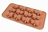 Emoji Icons Silikonform zum Backen von Schokolade, Eiswürfeln, Wachs, 1 Packung