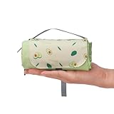 Alpteq® Picknickdecke 100 x 150 cm – Wasserdicht, Ultraleicht & Kompakt | Outdoor Decke in Grün für Picknick, Camping, Strand & Wandern | Modell BergWiese