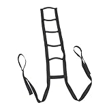 BRIGHTFUFU Aufstehhilfe für Senioren mit Handgriffen Pull up Straps aus Robustem Oxford Material Bettleiter Hilfsmittel für Ältere Menschen mit Eingeschränkter Kraft Einfache Montage ohne