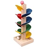 Holzbaum Abnehmbare Blätter Murmelbahn Laufbahn Spiel Bunte Kinder Pädagogische Spielzeugblöcke Murmel Sound Baum Murmelbahn Bälle Kinder Murmelbahnen Für Kinder 1set