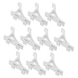 FIXOSHEE 10 Stück Edelstahl Gefrierschrank Regalhalter Metallclips für Kühlschrank und Kühlvitrine Robuste Temperaturbeständige Drahtregalhalterungen für Gewerbliche und Private Lagerung