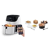 Ufesa AF5100 Heißluftfritteuse XXL Smart mit WLAN White Phantom Friteuse Luftfritteuse ohne Öl, 5 l, digitale Touch-Steuerung + Heißluftfritteuse Zubehör Set 7 Teile, für 3,5 l Fritteuse oder mehr