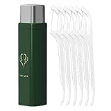 Zahnseide-Picker-Halter, tragbar, nachfüllbar, automatisch, kompakt, für Badezimmer, Alltag, Zuhause, Büro, Fitnessstudio, Geldbörse, Tasche, Camping, Urlaub, Party, Restaurant