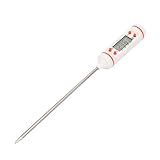Elektronisches Thermometer, Stiftförmiges Edelstahl-Thermometer mit Hoher Genauigkeit für Lebensmittelflüssigkeiten mit LCD-Display, Multifunktional, Zum Grillen Geeignet