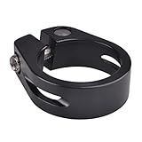 Azarxis Sattelklemme 28,6mm 31,8mm 34,9mm, Fahrrad Schnellspanner Sattelstützenklemme Sattelstütze für Fahrrad (Schwarz, 34,9mm)