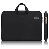 Arvok 11 11,6 12 Zoll Laptoptasche Schutzhülle Wasserdicht Canvas-Gewebe, Laptop Sleeve Case Laptophülle Notebook Hülle Tasche für Acer/Asus/Dell/Fujitsu/Lenovo/HP/Samsung/Sony, Schwarz