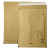 Netuno 10 Stück Luftpolster Versandtasche D4 200 x 275 mm Braun Luftpolstertasche Luftpolsterumschlag Polsterumschlag Briefumschlag gepolstert Recycling reißfest Versandtasche mit Luftfolie
