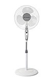 Orbegozo SF 0147 - Standventilator, 3 Stufen, Blättergröße 40 cm, einstellbare Höhe, 50 W, Weiß