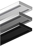 Garduna 120cm | silber | Gardinenschiene Vorhangschiene| Aluminium | 1- oder 2-läufig