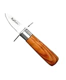 laguiole artisan Couteau à huître SAFETY PRO 13.5 cm - 3768 PE - Lancette à huitre teck avec garde