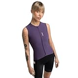 SIROKO - Gravel Radtrikot ohne Ärmel für Damen GM4 Strata Aubergine, Purpur, L