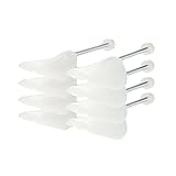 Incutex 4 Paar Schuhstrecker Schuhformer Schuhspanner aus Kunststoff, variabel Gr. 38-44, transparent