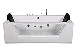 Jet-Line | Whirlpool Lugano | Badewanne | Spa XXL | Eckwanne | 1850x900 | zwei Personen | Armatur | LED | Heizung | Ozon | Rückspülung | Massage
