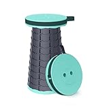 alouweekuky Klapphocker Falthocker Höhenverstellbar Faltbar Sitzhocker Hocker Klappbar Stool für Camping, BBQ, Küche, Werkzeugraum, Kinder, Belastung 200kg