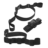POPETPOP 3 Stück Teiliges Hochstuhl Gurte Breit Verstellbar Sicherer Sitzgurt mit Stabilem Innenring für Zuhause Restaurant Reisen Schwarz